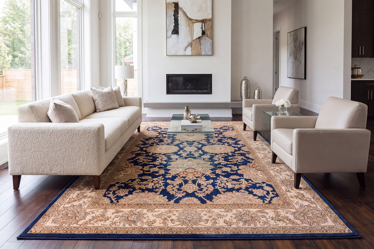 Legacy 58019-530 Navy Area Rug