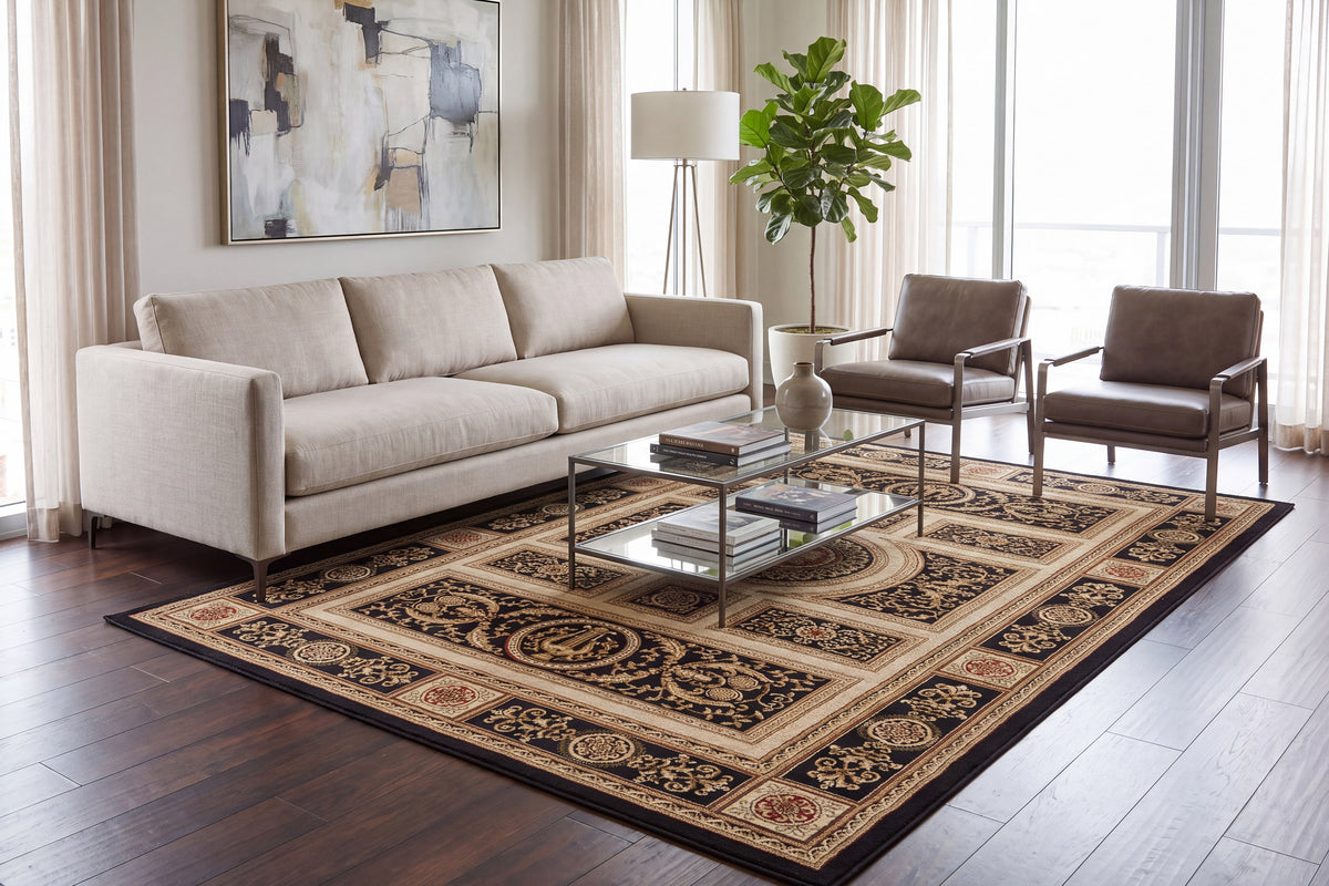 Legacy 58021-090 Black Area Rug
