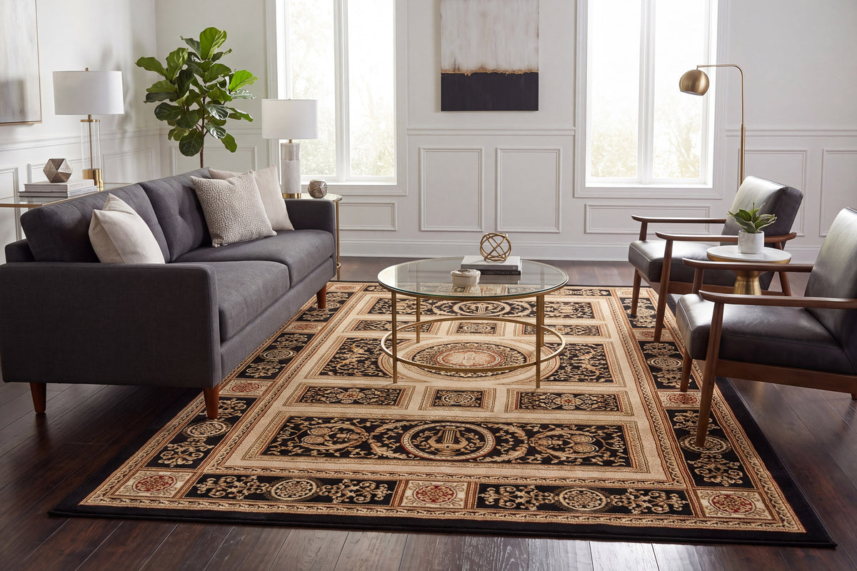 Legacy 58021-090 Black Area Rug