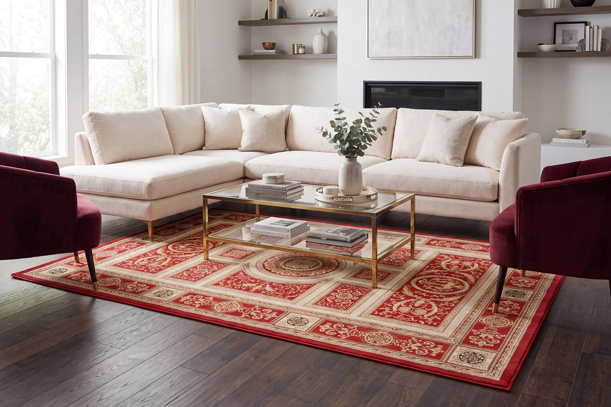 Legacy 58021-330 Red Area Rug