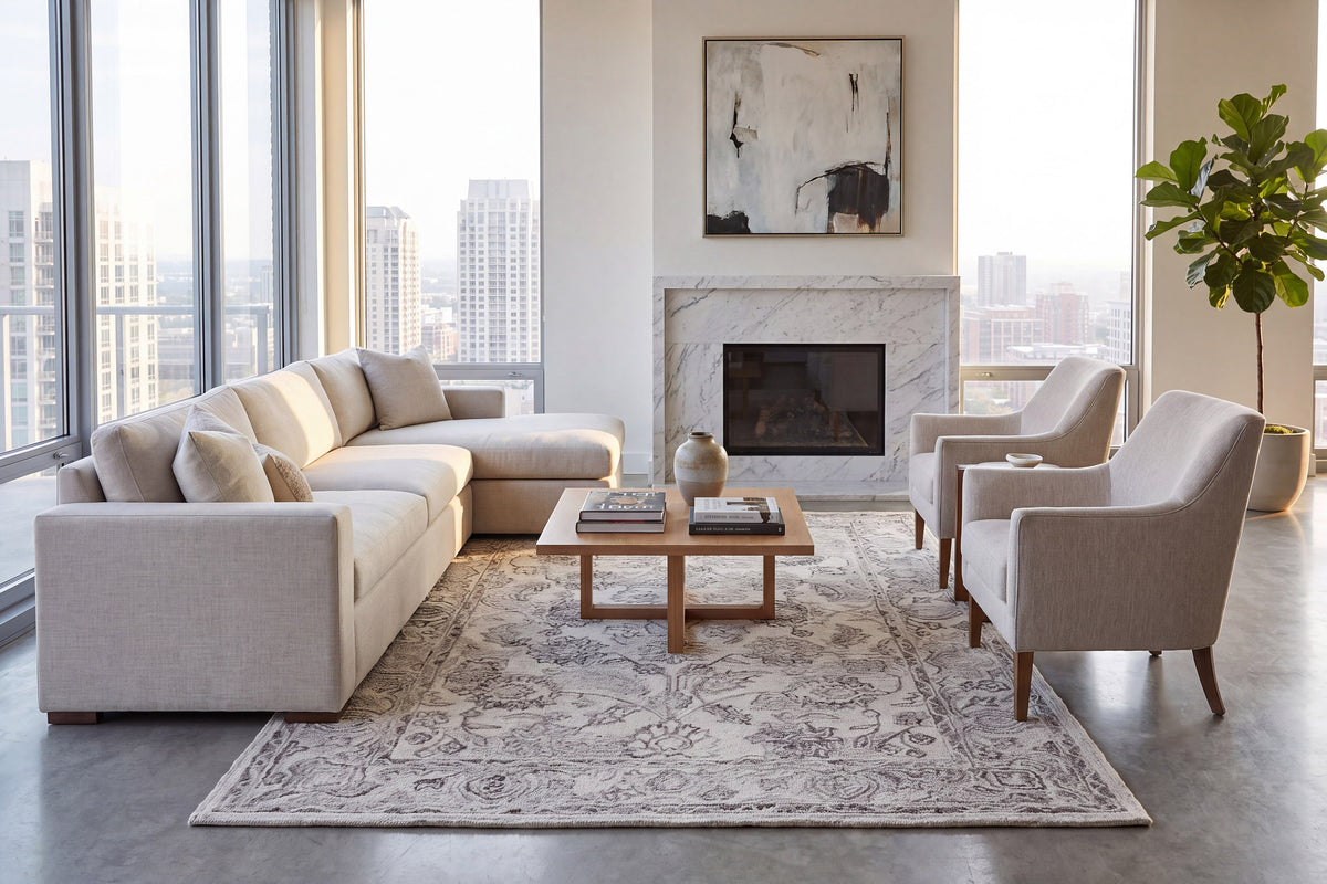 Legend 7490-110 Ivory/Natural Area Rug