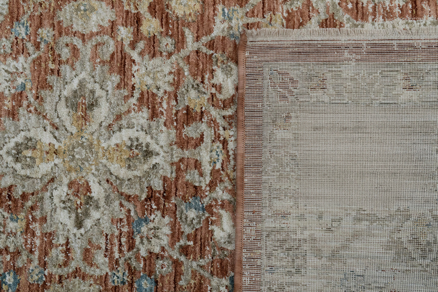 Luminous 17603-610 Rust/Cream Area Rug
