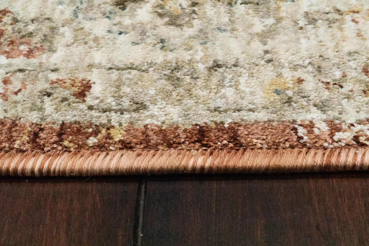 Luminous 17603-610 Rust/Cream Area Rug