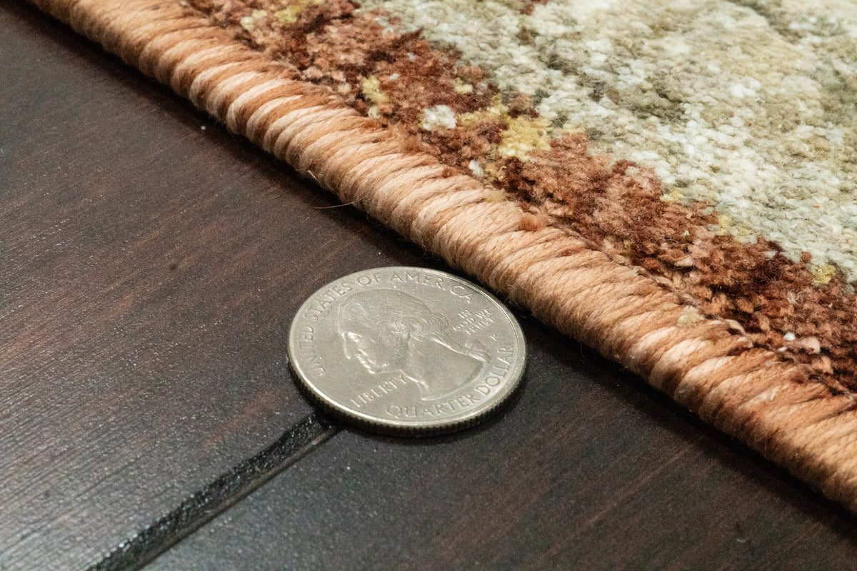 Luminous 17603-610 Rust/Cream Area Rug