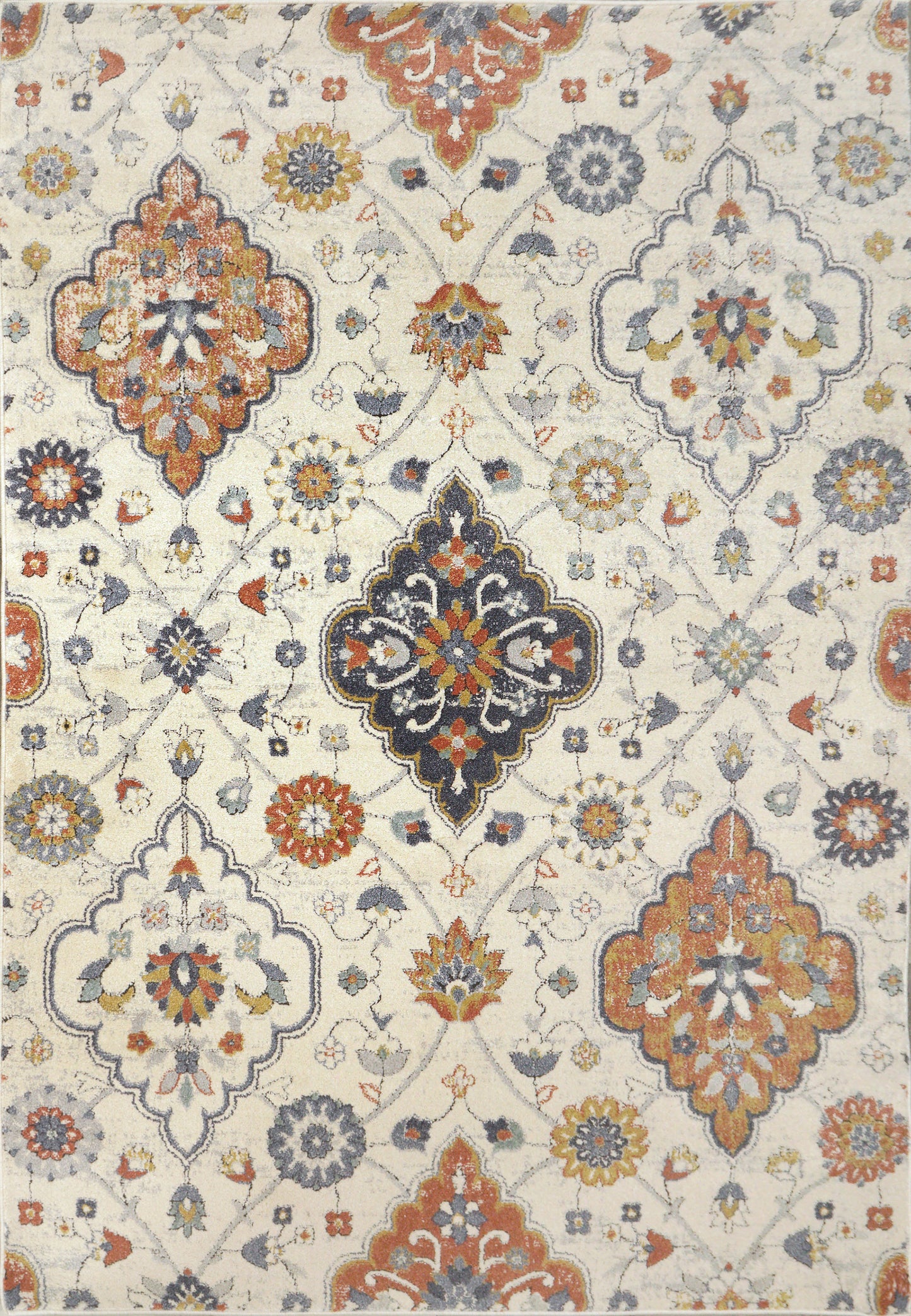 Mabel 4091-199 Ivory/Multi Area Rug