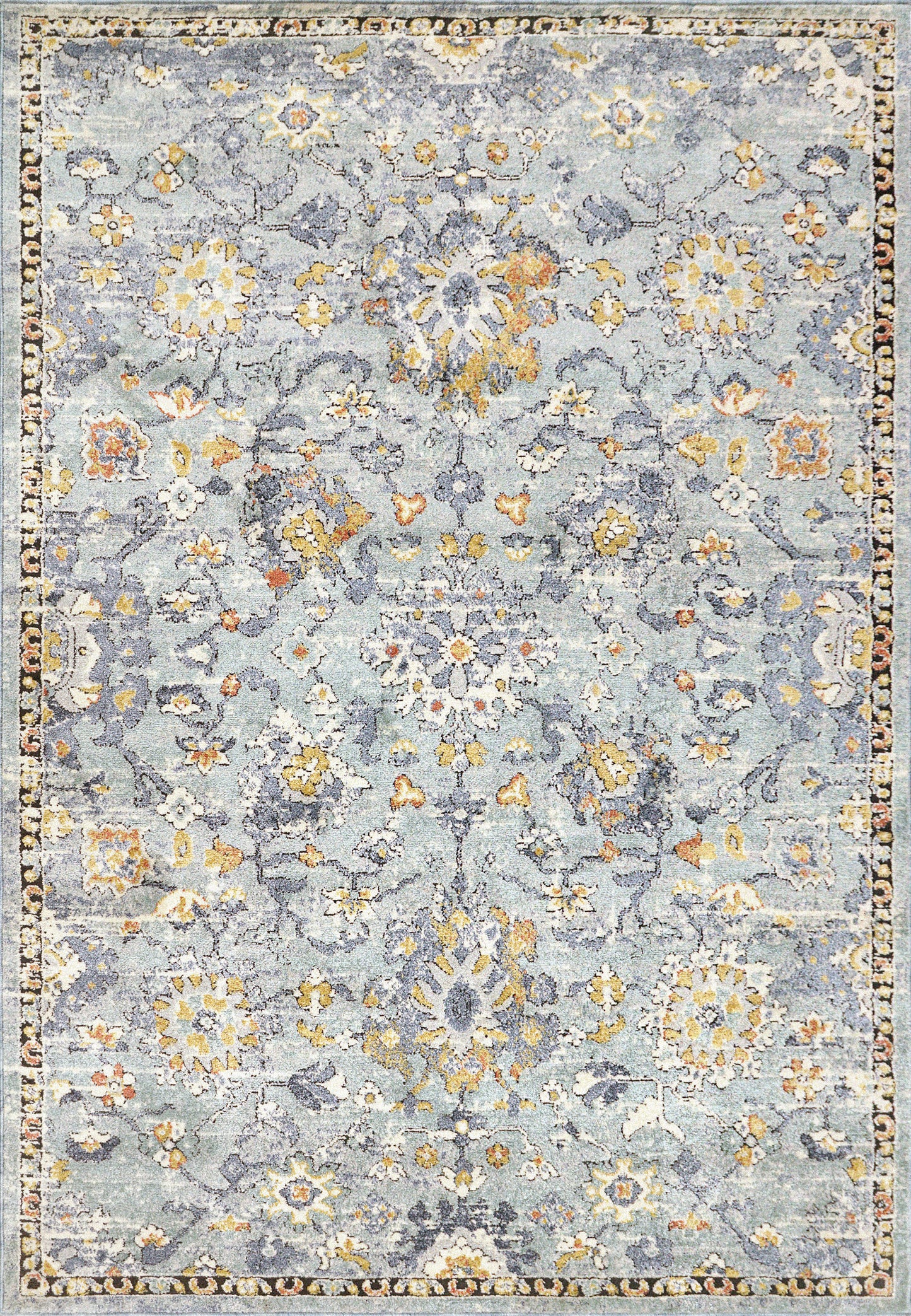 Mabel 4092-559 Aqua/Multi Area Rug