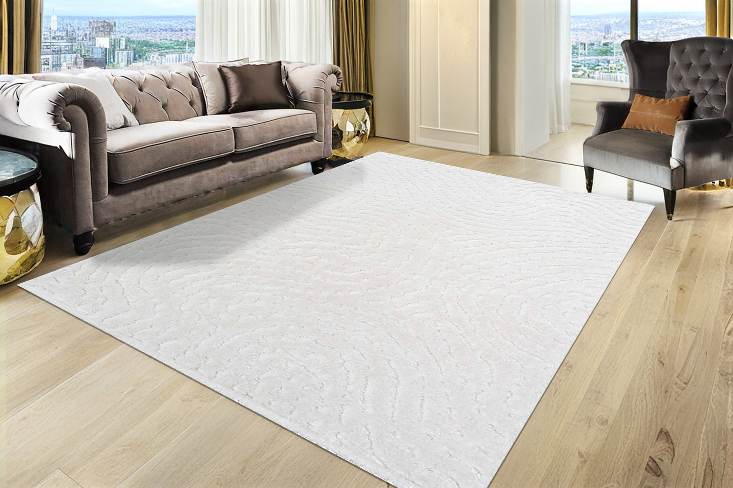 Masai 14024-6191 White Area Rug