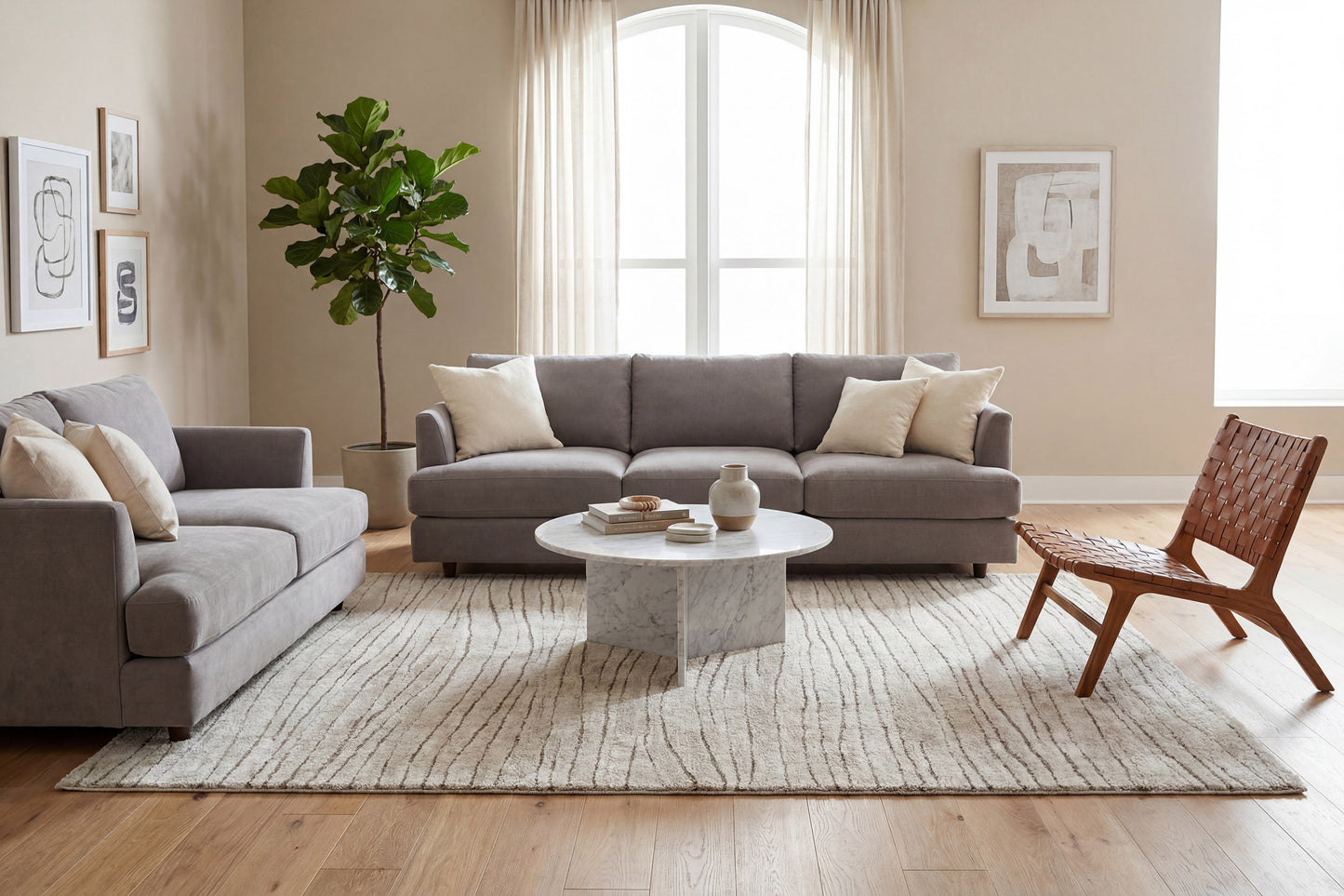 Masai 14112-6383 Cream Area Rug