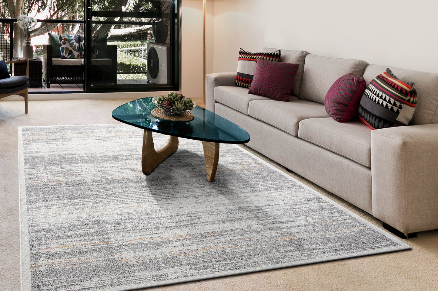 Maximus 15804-918 Grey/Ivory/Beige Area Rug