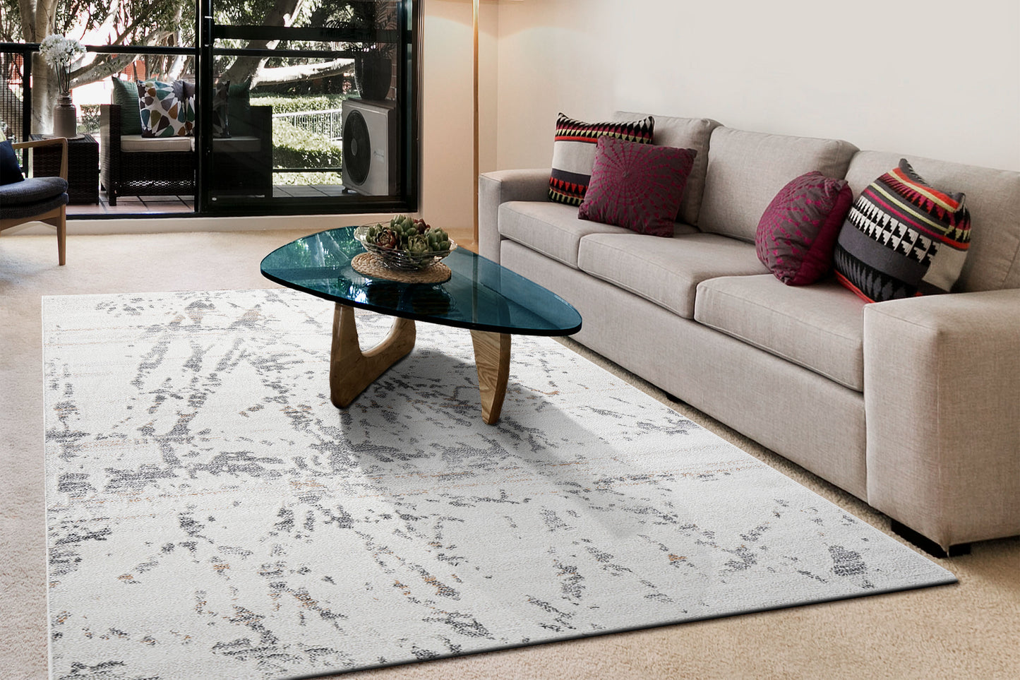 Maximus 15806-198 Ivory/Grey/Beige Area Rug