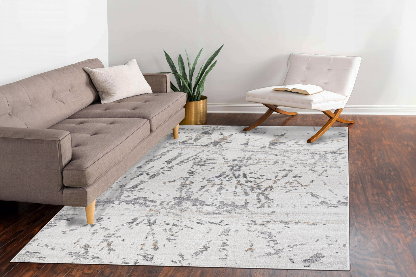 Maximus 15806-198 Ivory/Grey/Beige Area Rug