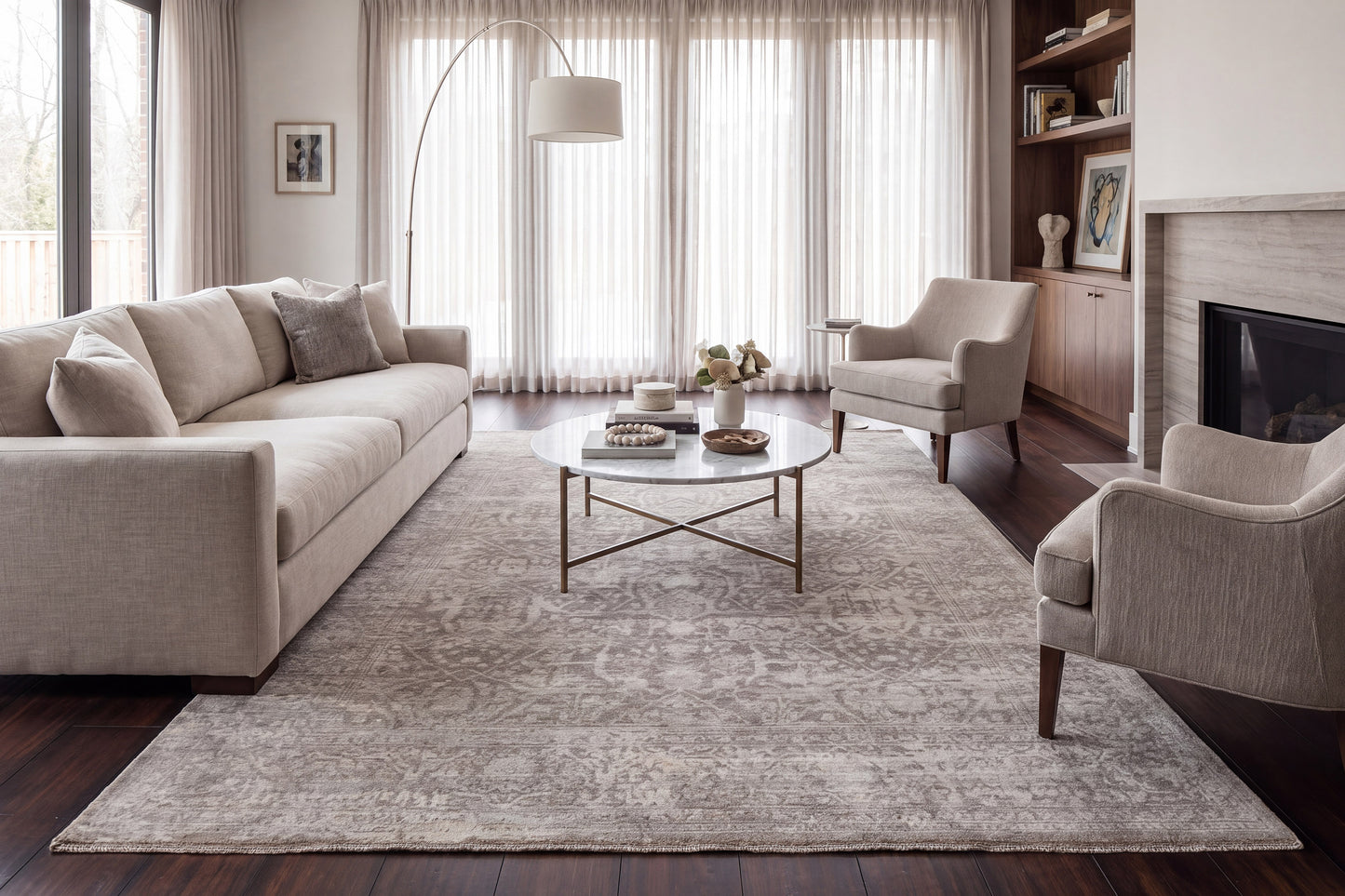 Meadow 17971-900 Grey Area Rug