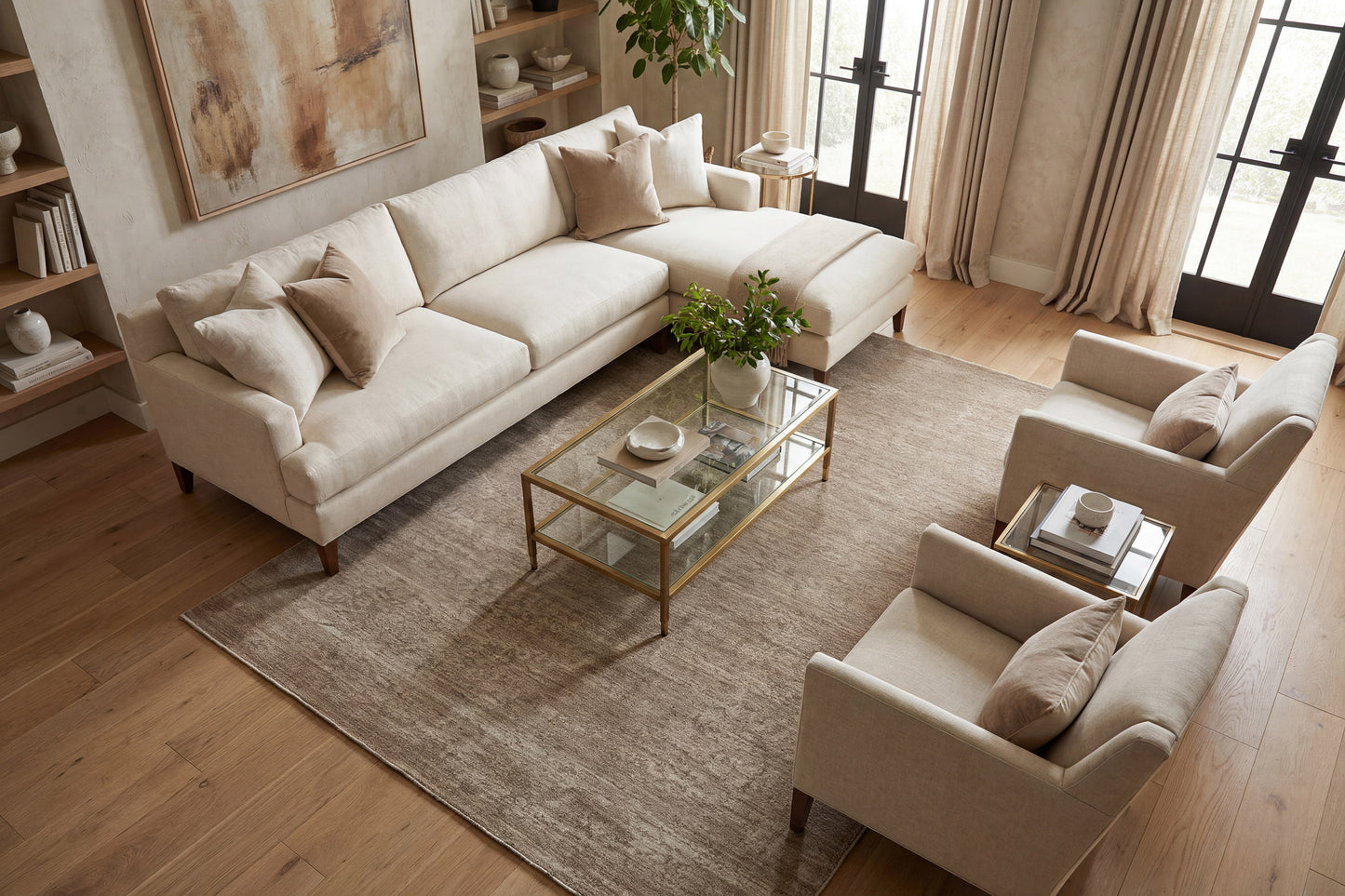 Meadow 17972-800 Beige Area Rug