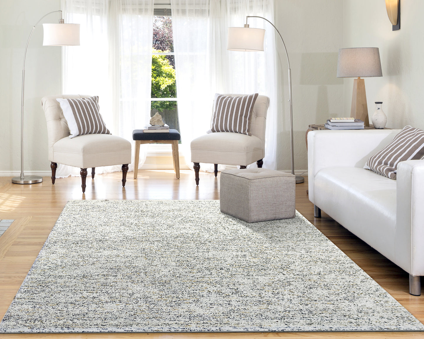 Mehari 23308-6686 Ivory/Grey/Gold Area Rug