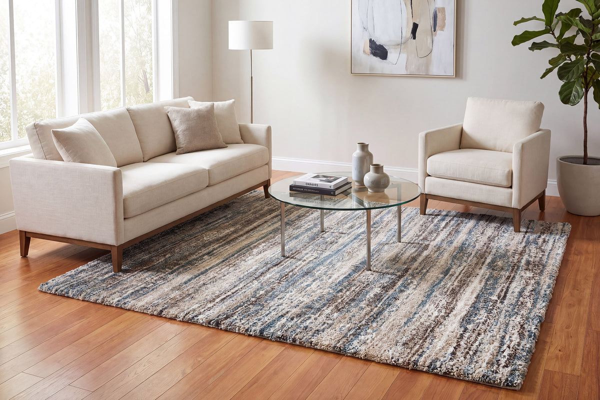 Mehari 23094-6959 Blue/Ivory Area Rug