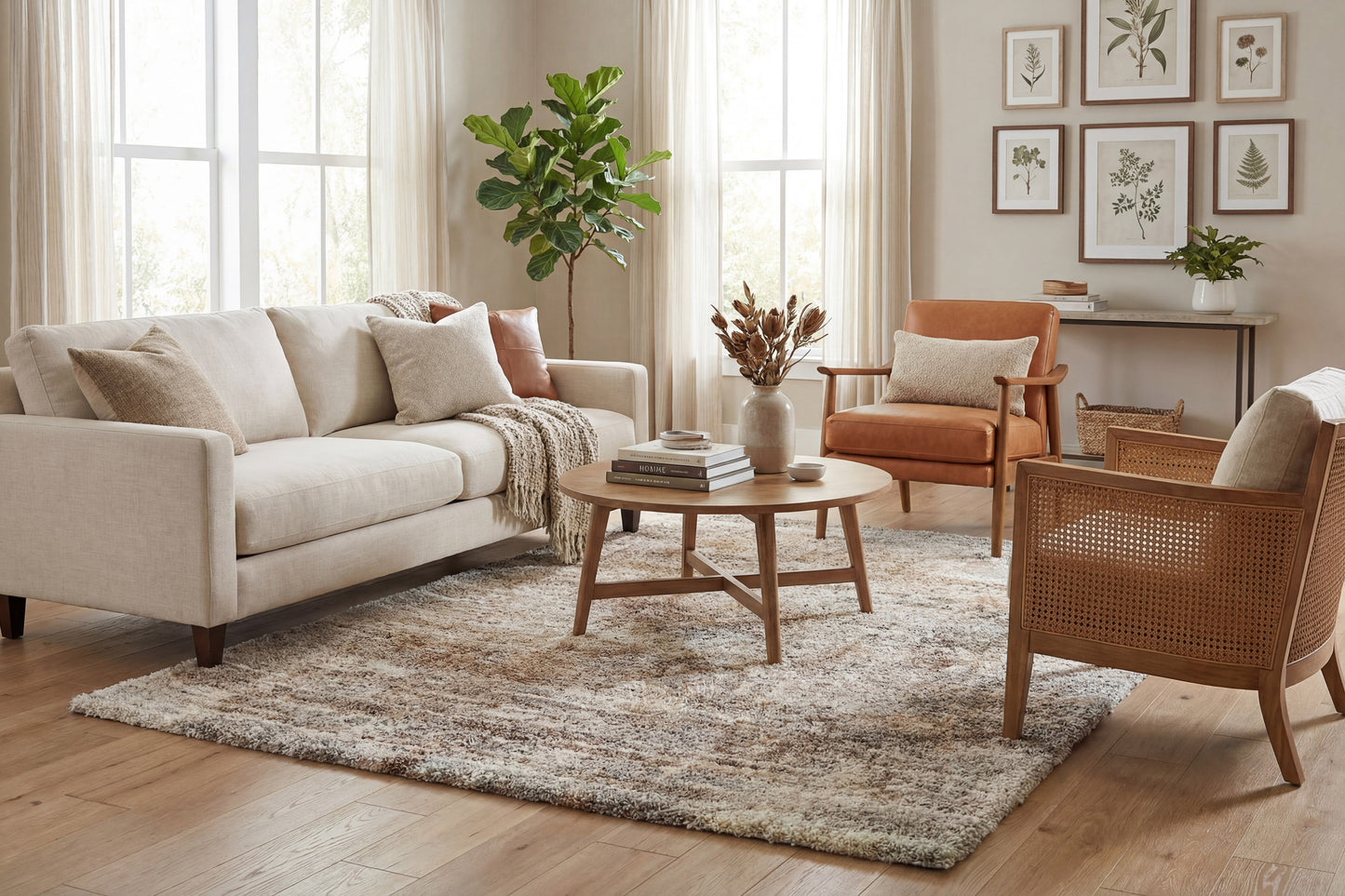 Mehari 23120-6787 Ivory/Rust/Multi Area Rug