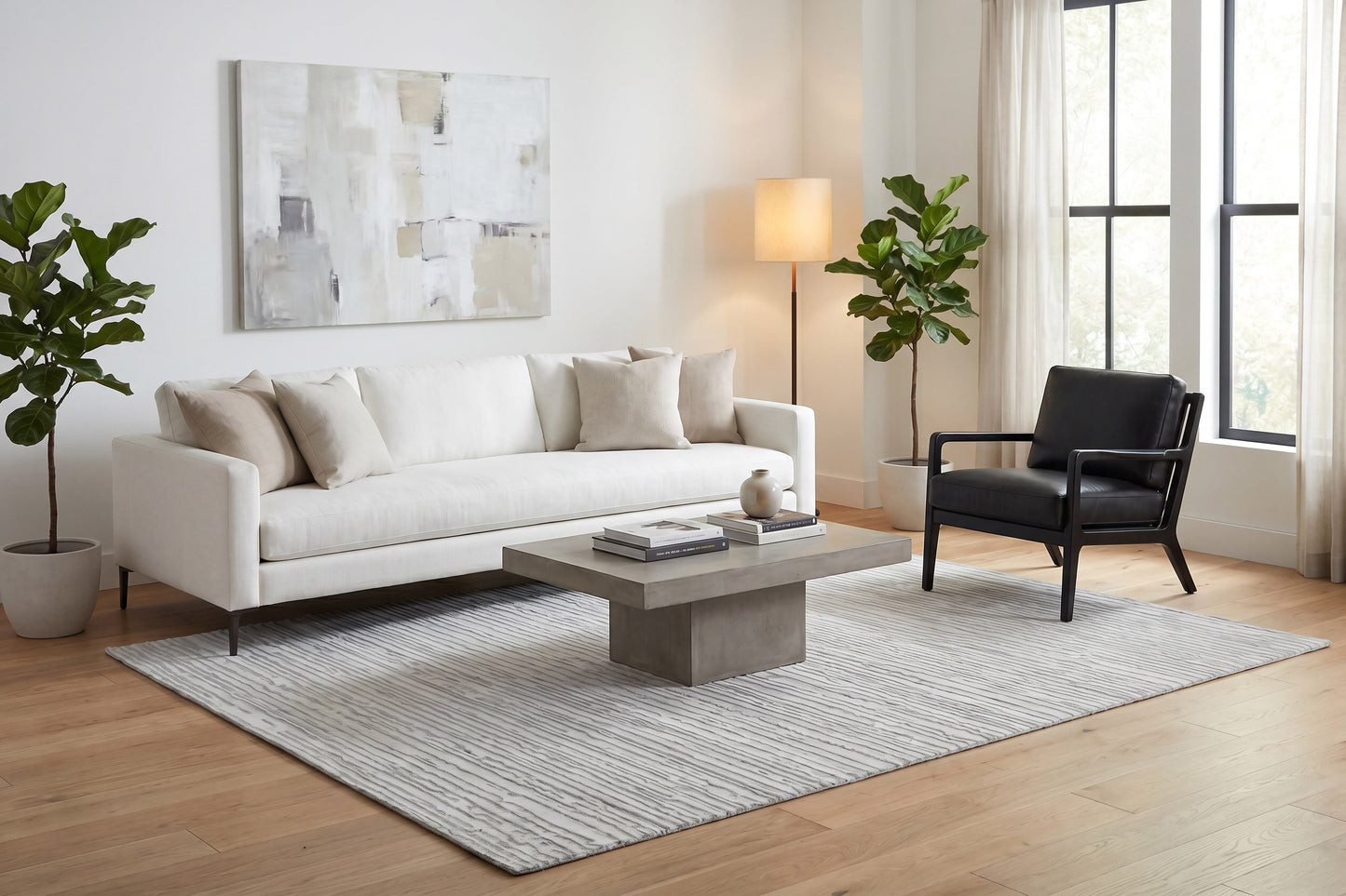 Merry 8830-190 Cream/Grey Area Rug