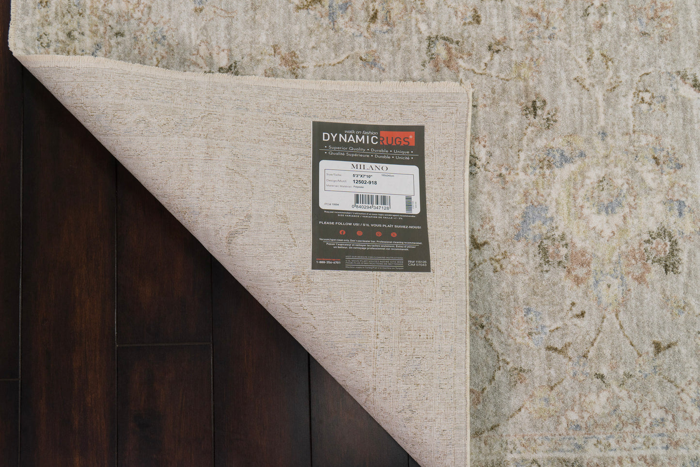 Milano 12502-918 Grey/Light Grey/Beige Area Rug