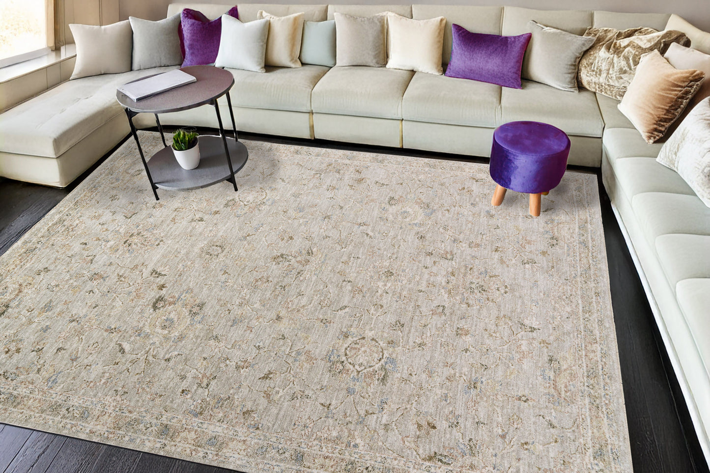 Milano 12502-918 Grey/Light Grey/Beige Area Rug