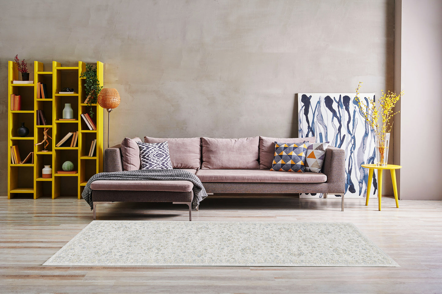 Milano 12502-918 Grey/Light Grey/Beige Area Rug