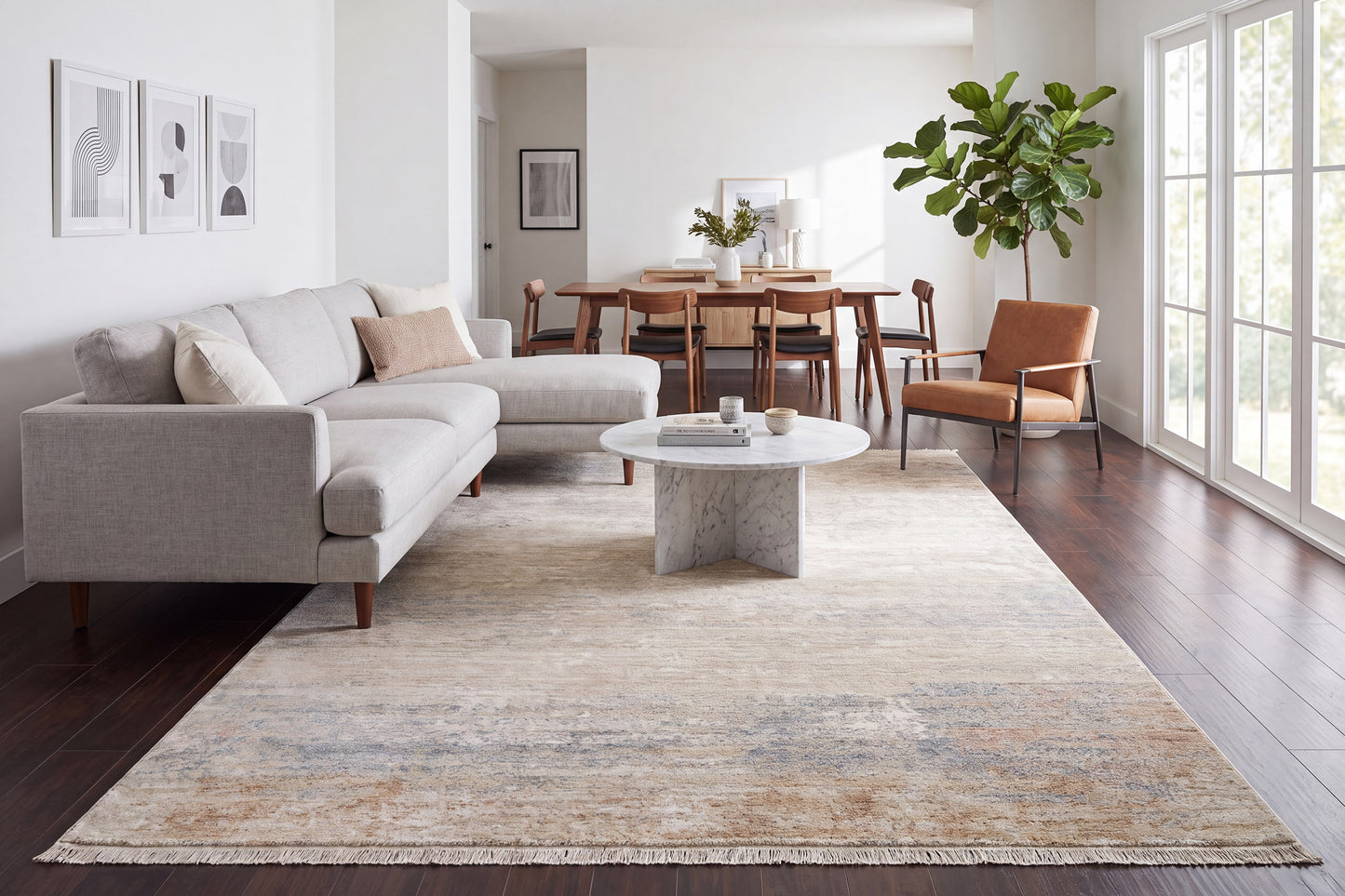 Milano 12503-998 Light Grey/Grey/Beige Area Rug