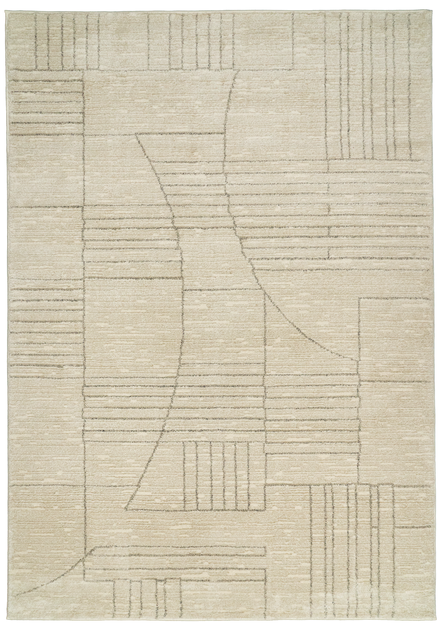 Monroe 9800-890 Beige/Grey Area Rug