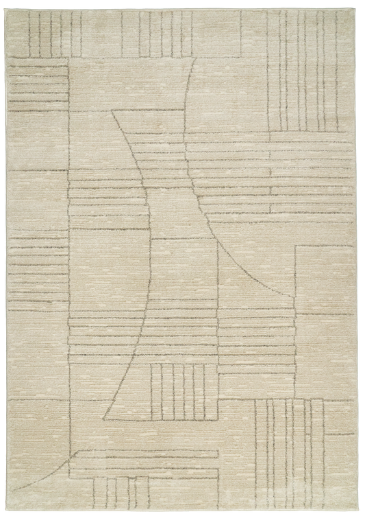 Monroe 9800-890 Beige/Grey Area Rug