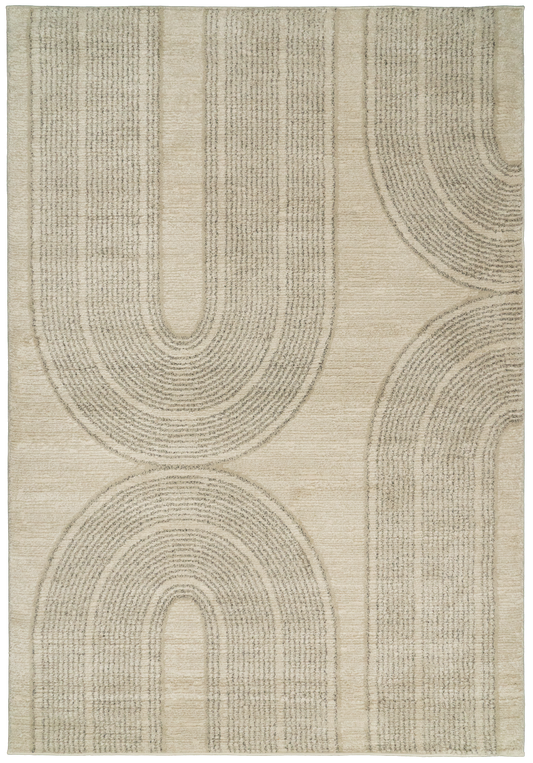 Monroe 9801-890 Beige/Grey Area Rug