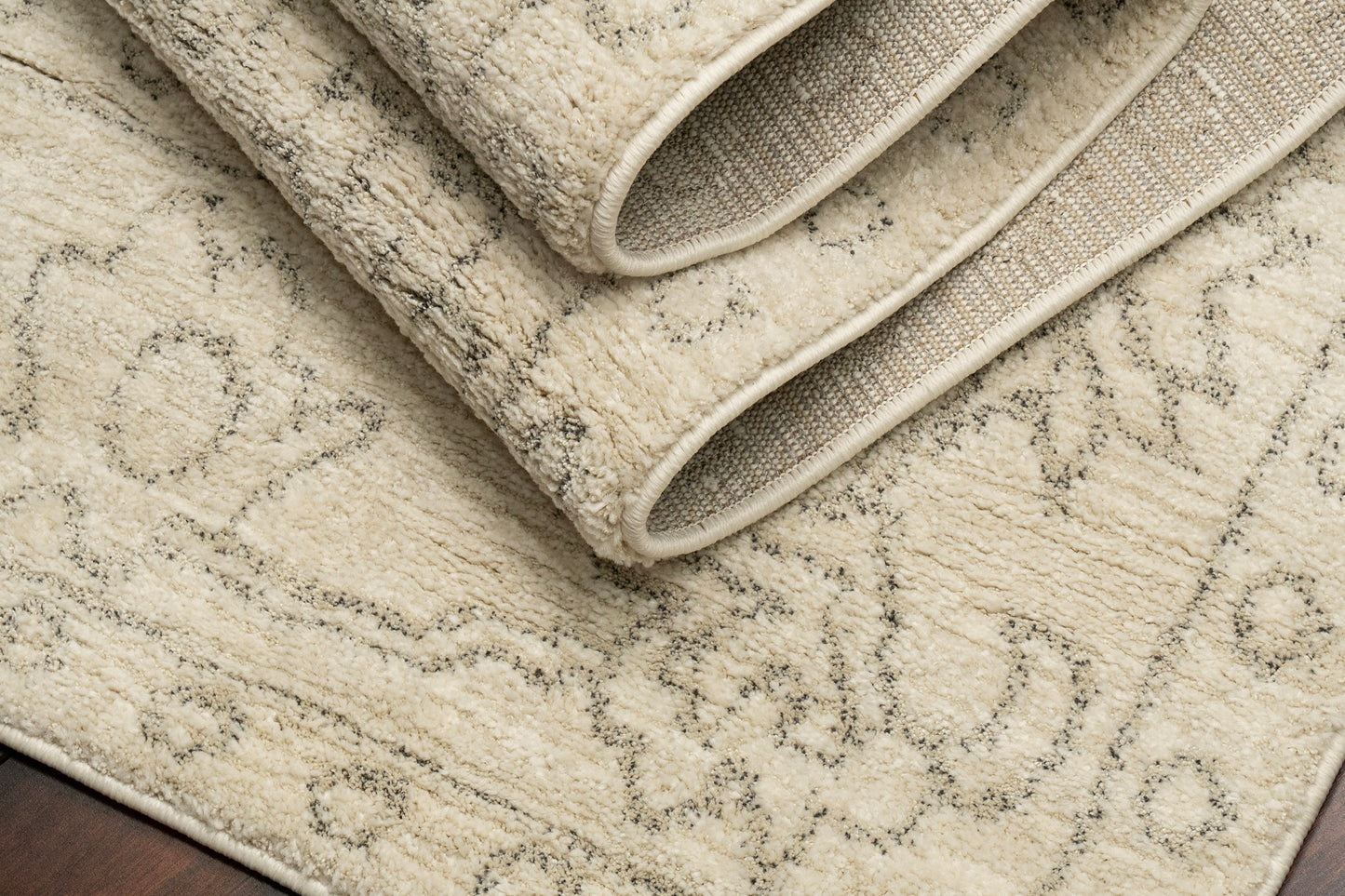 Monroe 9802-890 Beige/Grey Area Rug