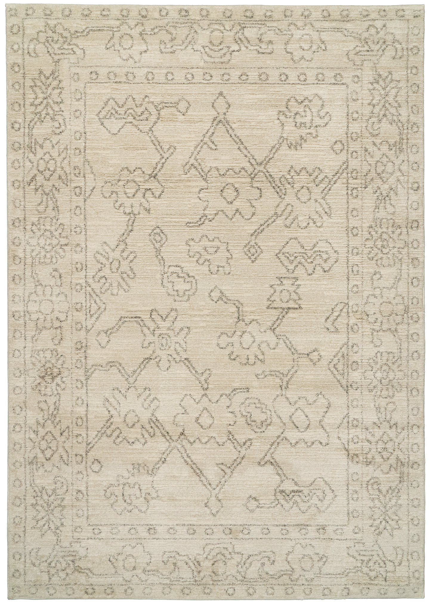 Monroe 9802-890 Beige/Grey Area Rug