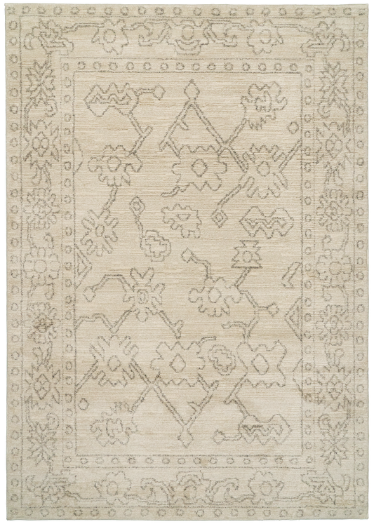 Monroe 9802-890 Beige/Grey Area Rug