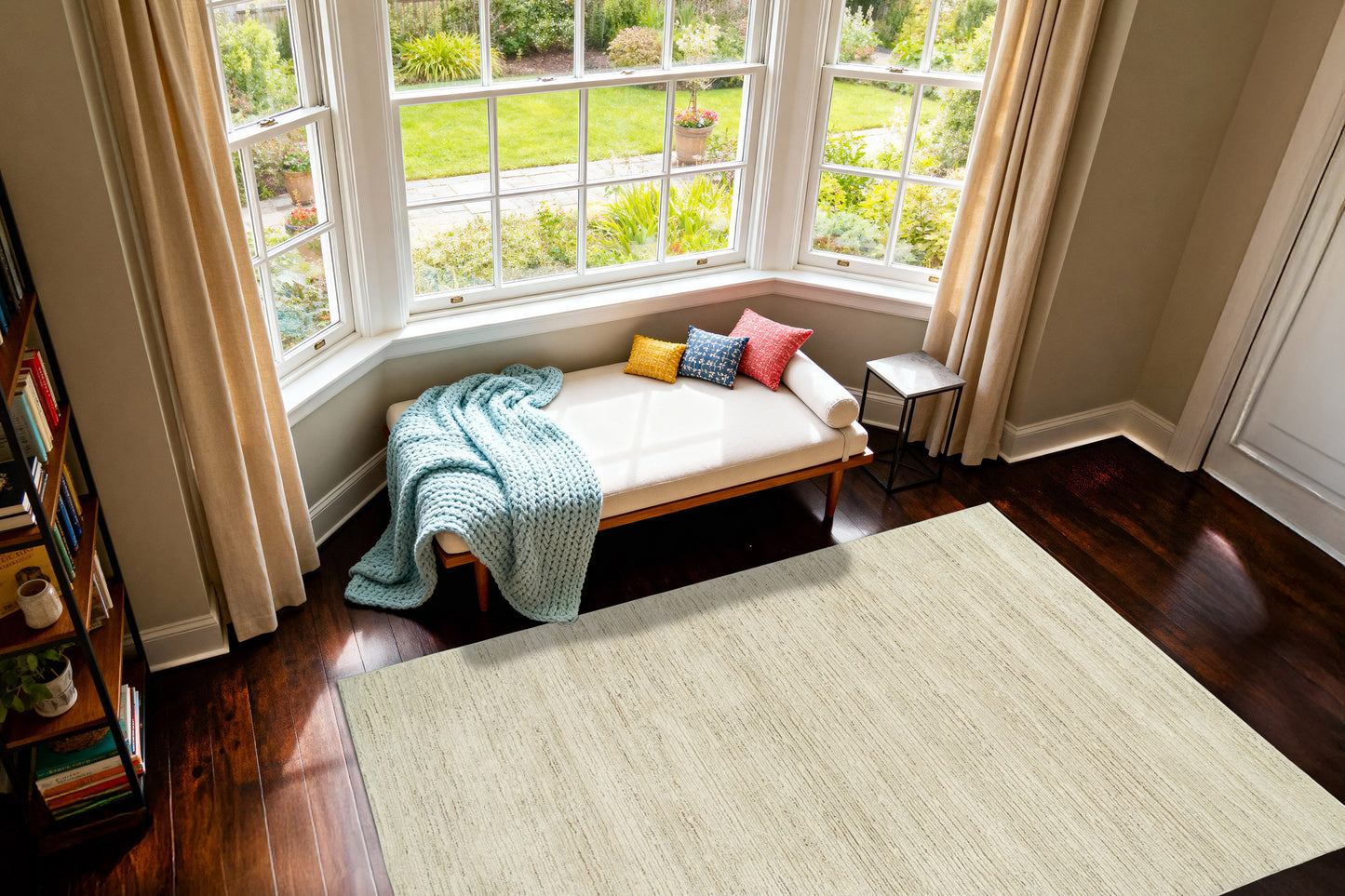 Monroe 9804-890 Beige/Grey Area Rug