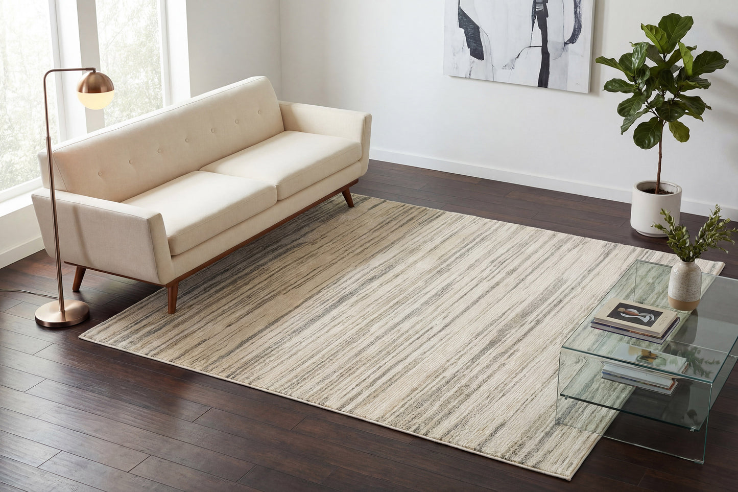Monroe 9803-899 Beige/Grey/Multi Area Rug
