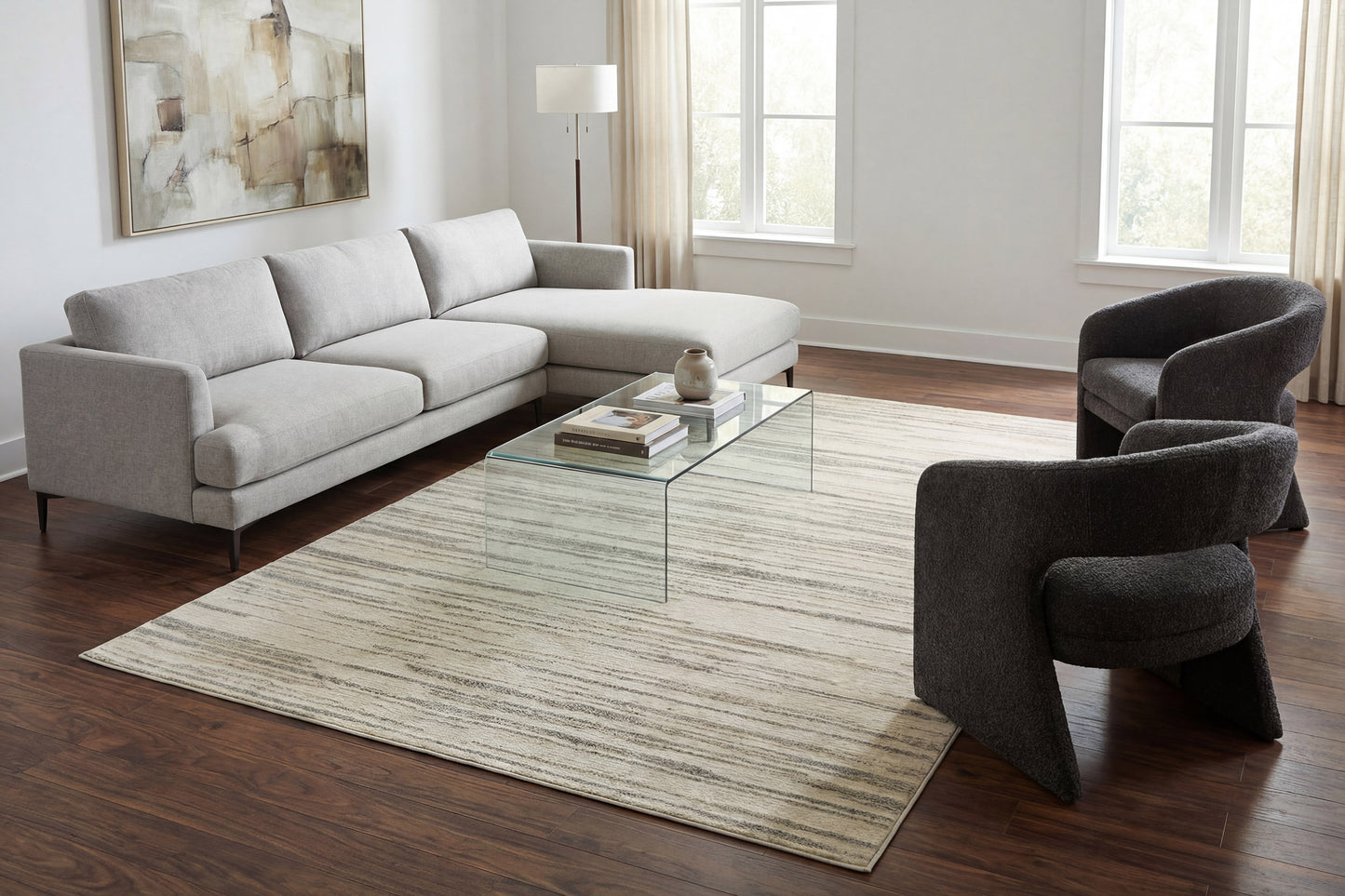 Monroe 9803-899 Beige/Grey/Multi Area Rug