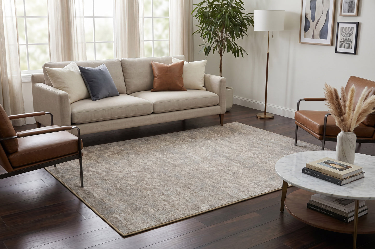 Mysterio 1217-900 Silver Area Rug