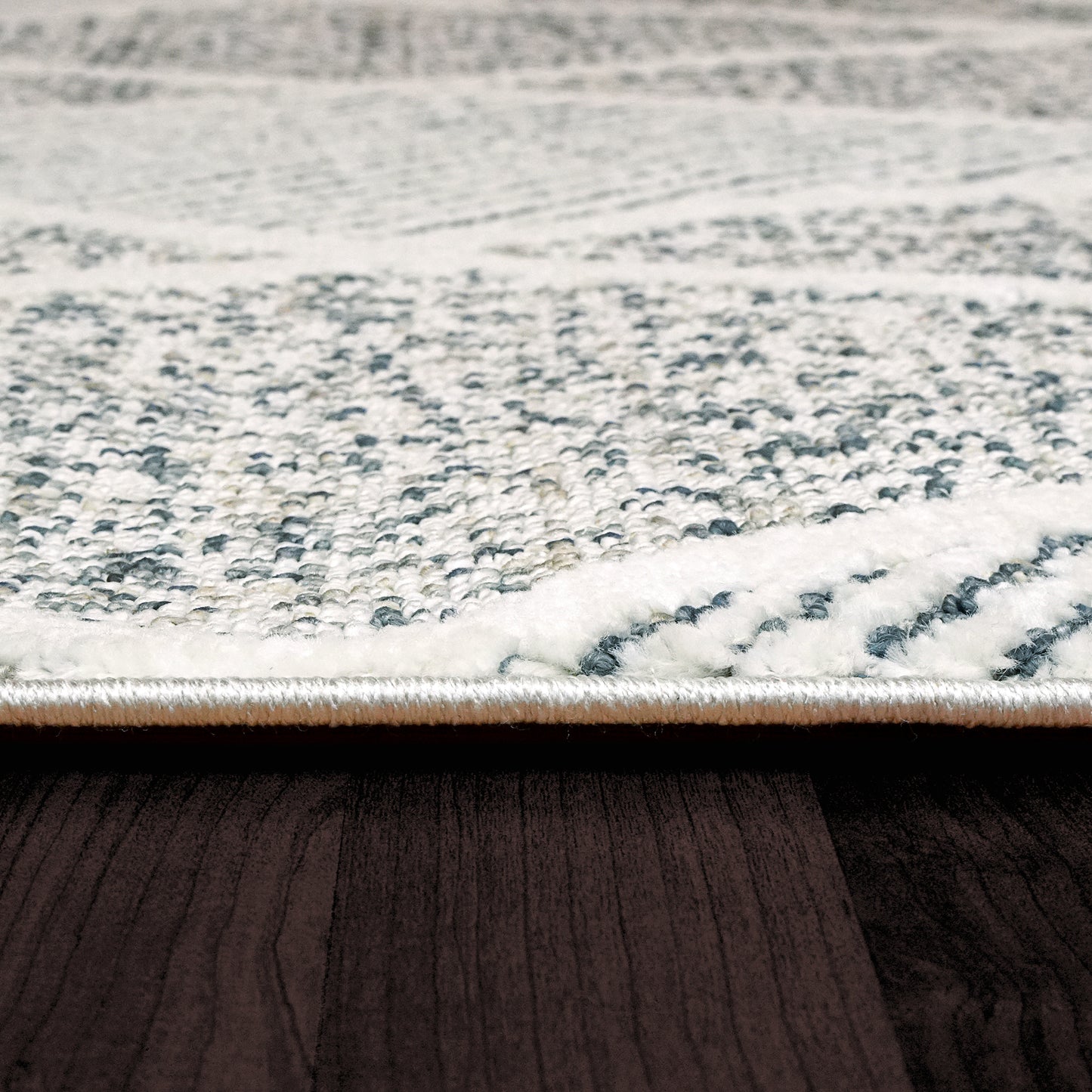 Myth 7297-159 Cream/Blue/Light Grey Area Rug