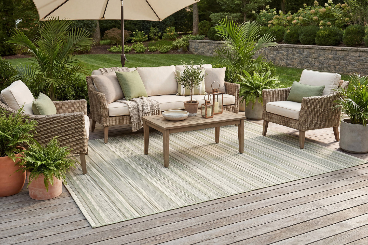 Newport 96005-4003 Green/Ivory Area Rug
