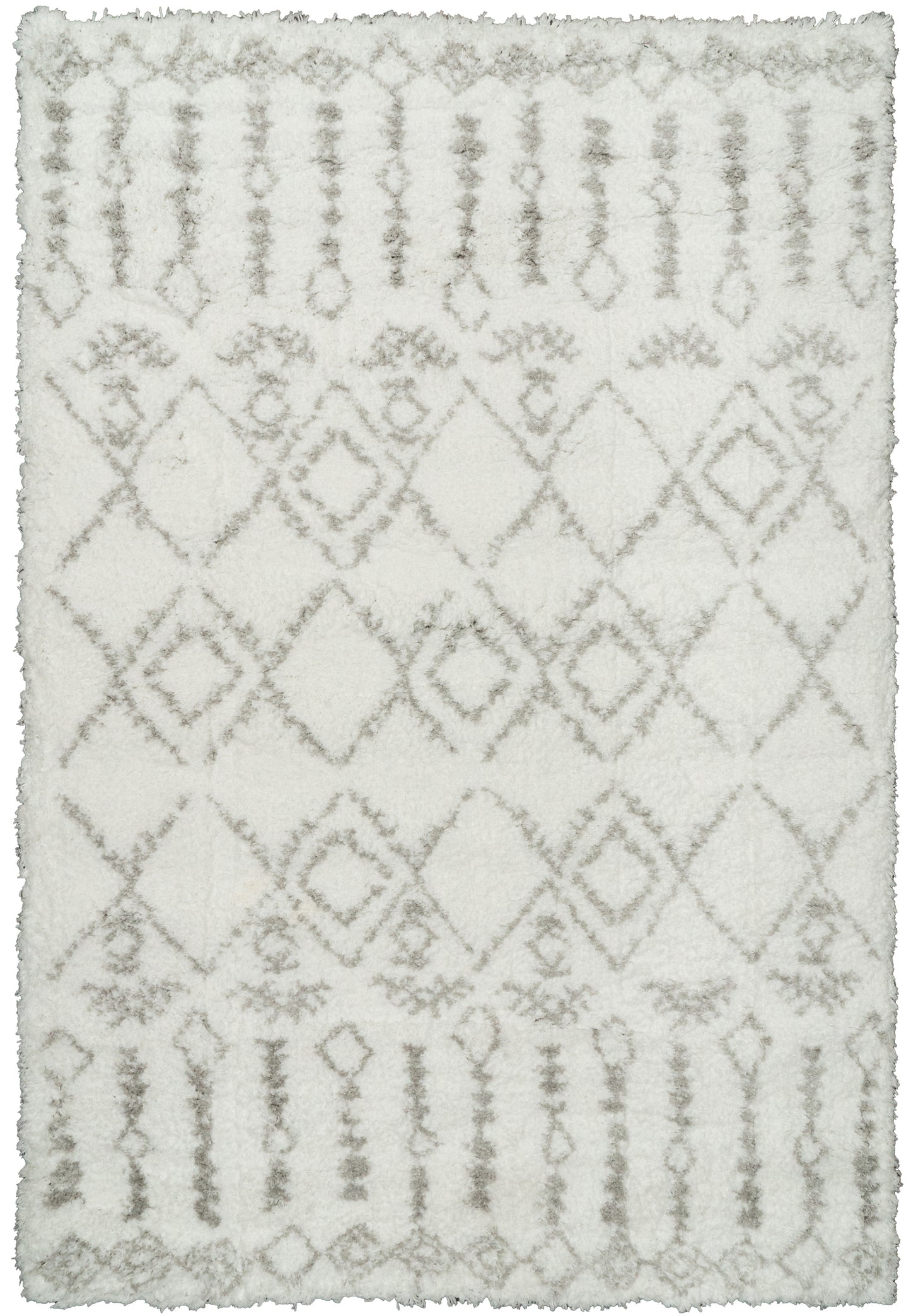 Nordic 7433-100 White/Silver Area Rug