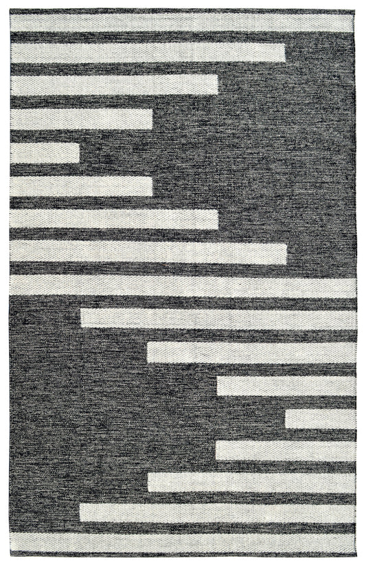 Oak 8372-199 Ivory/Charcoal Area Rug