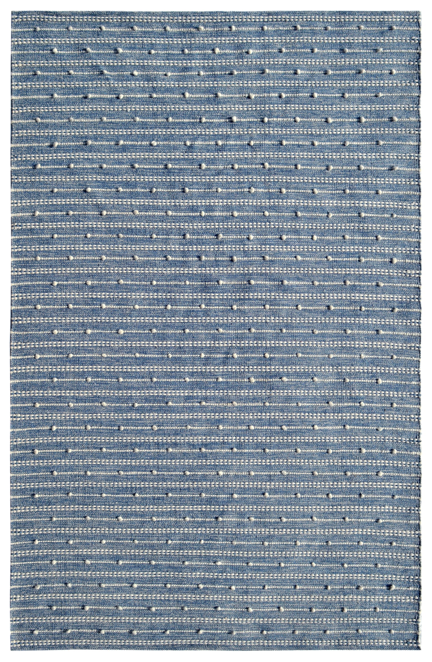 Oak 8373-501 Ivory/Blue Area Rug