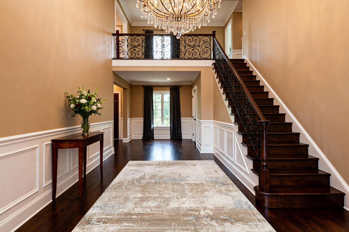 Obsession 9533-185 Cream/Beige/Blue Area Rug