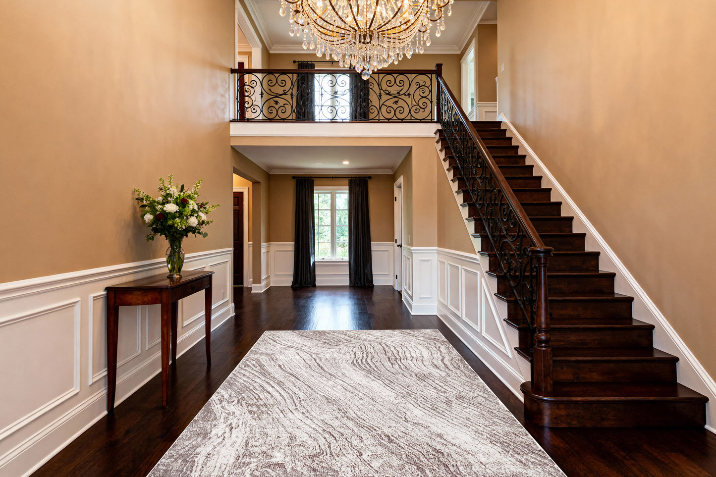 Obsession 9537-180 Cream/Taupe Area Rug