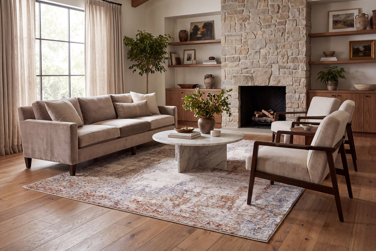 Obsession 9530-199 Cream/Grey/Multi Area Rug