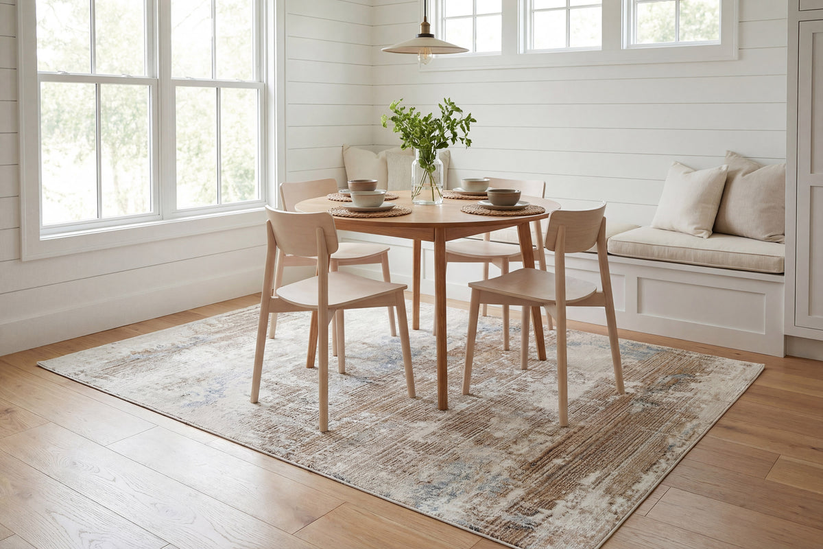 Obsession 9533-185 Cream/Beige/Blue Area Rug