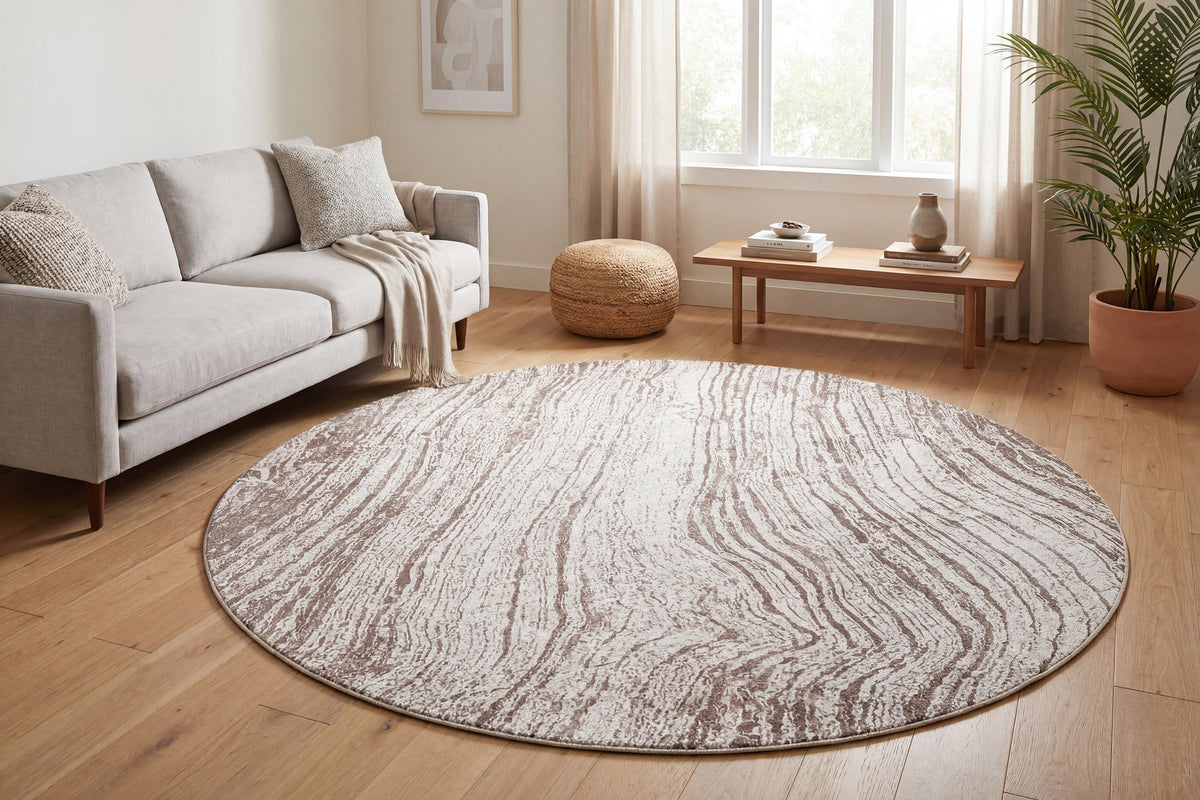 Obsession 9537-180 Cream/Taupe Area Rug