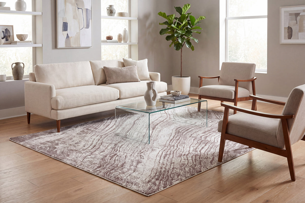 Obsession 9537-180 Cream/Taupe Area Rug