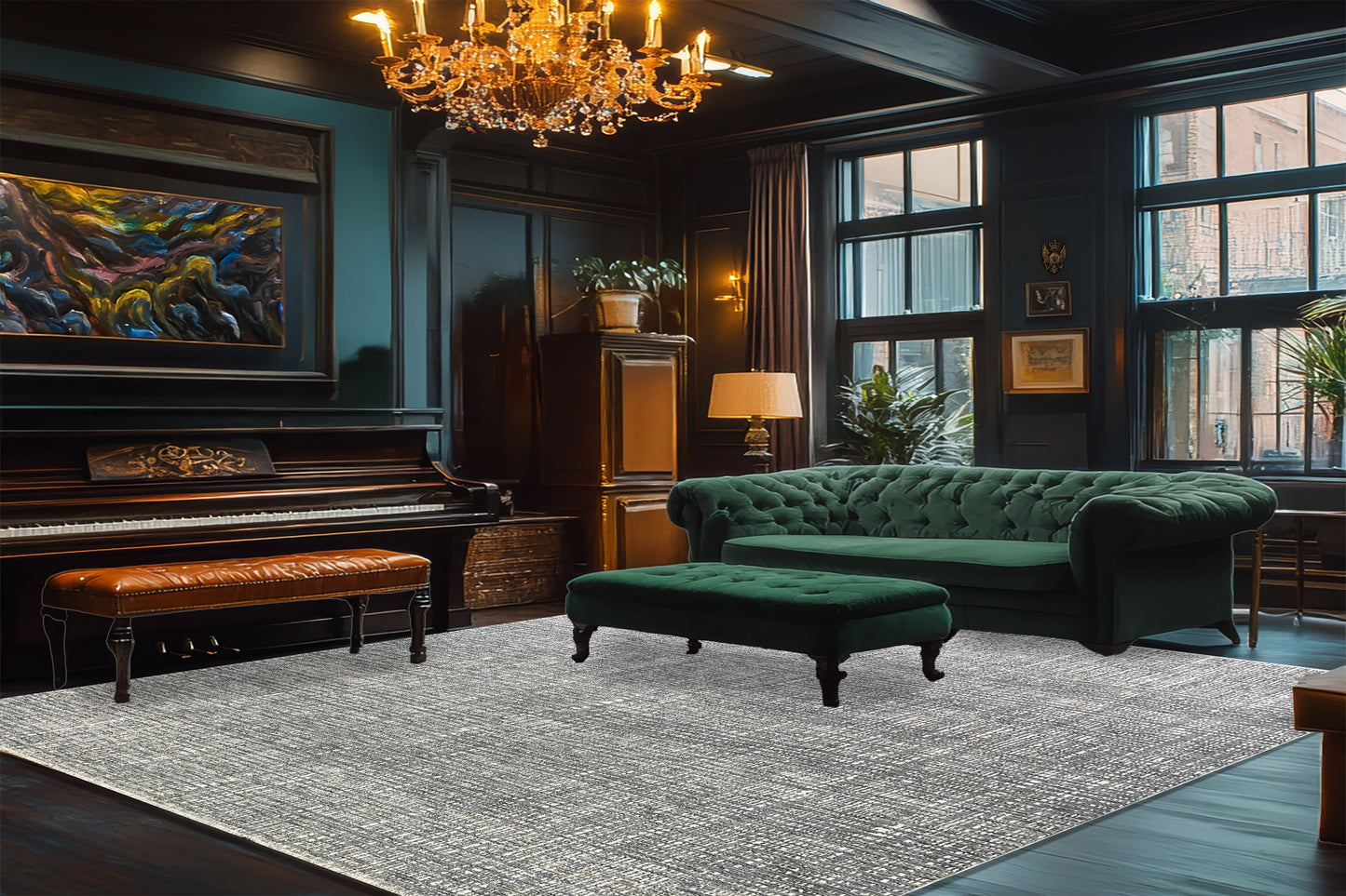 Olivia 12730-900 Grey Area Rug