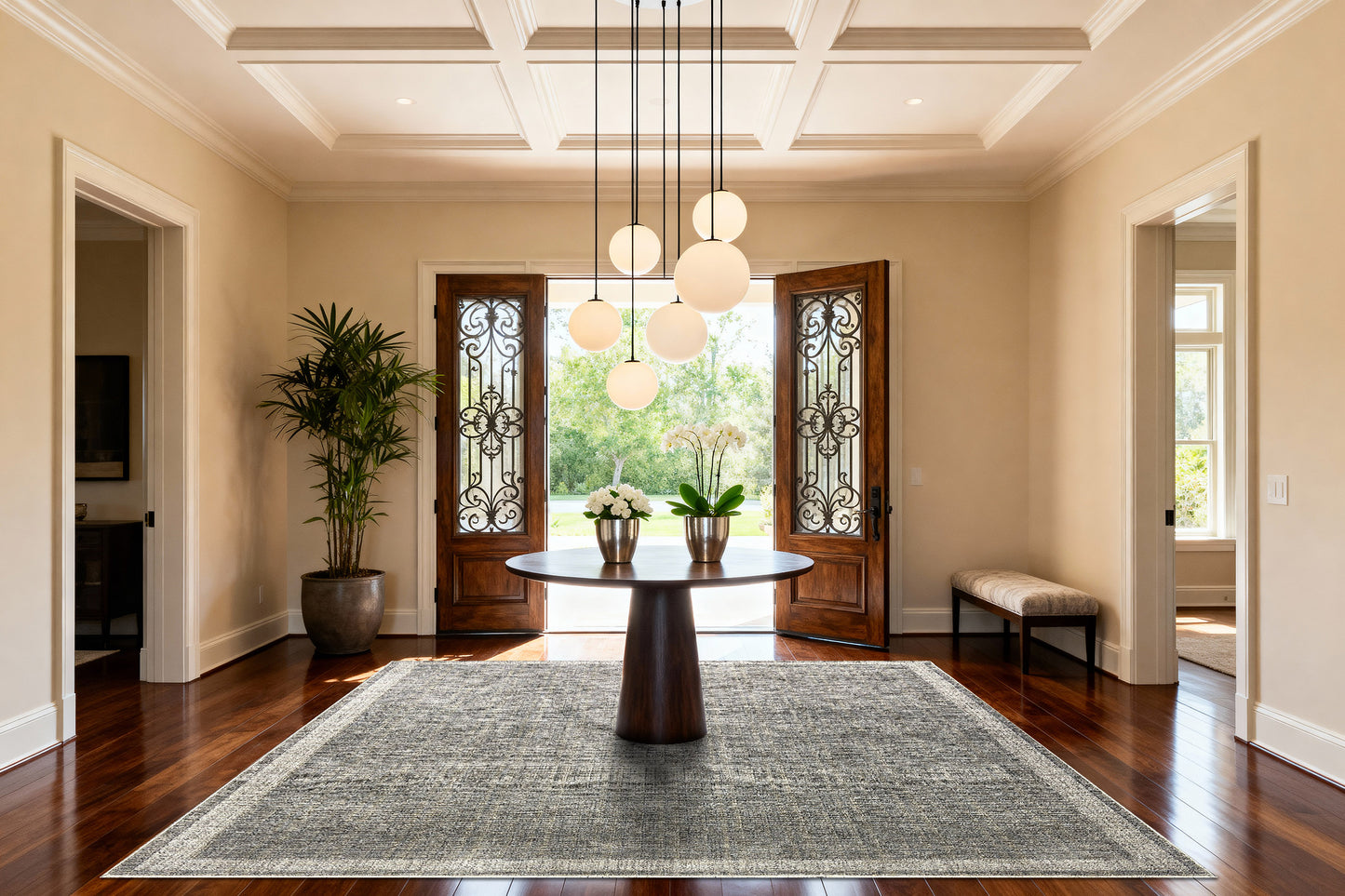 Olivia 12734-991 Anthracite/Ivory Area Rug