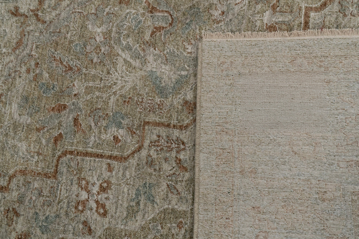 Pacific 15941-813 Beige/Cream/Coral Area Rug