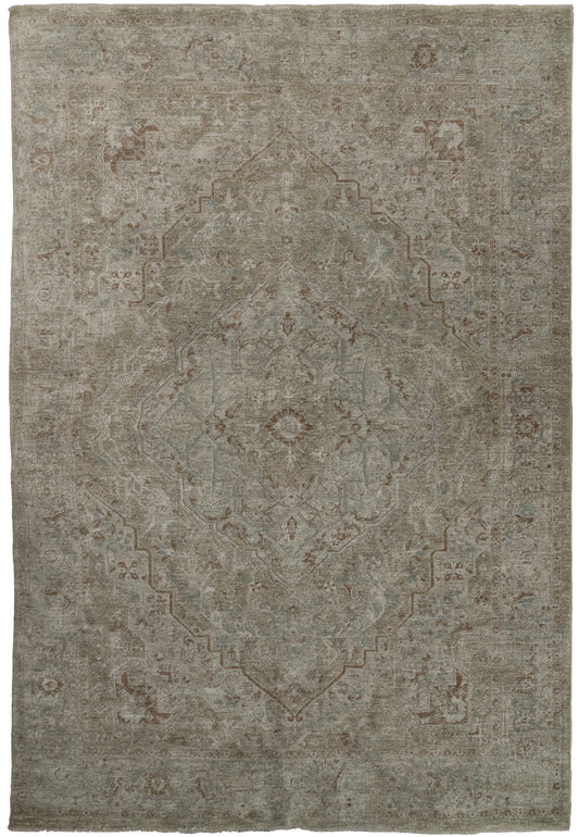 Pacific 15941-813 Beige/Cream/Coral Area Rug